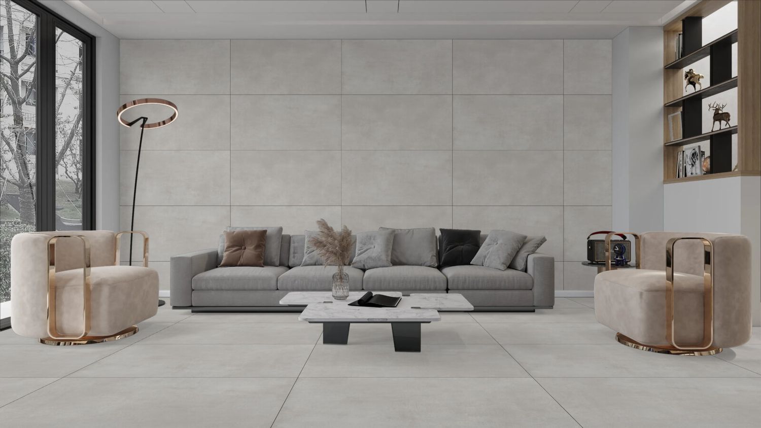 $16.990 M2 PORCELANATO CONCORDE BIANCO 60X120 CMS  CAJA 1.44 M2