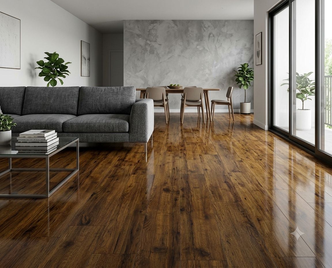 $15.990 M2 PISO FLOTANTE  BRILLANTE 8.3 MM  ILLINOIS  19.8 CM X 1,22 MT CAJA 3.14 M2