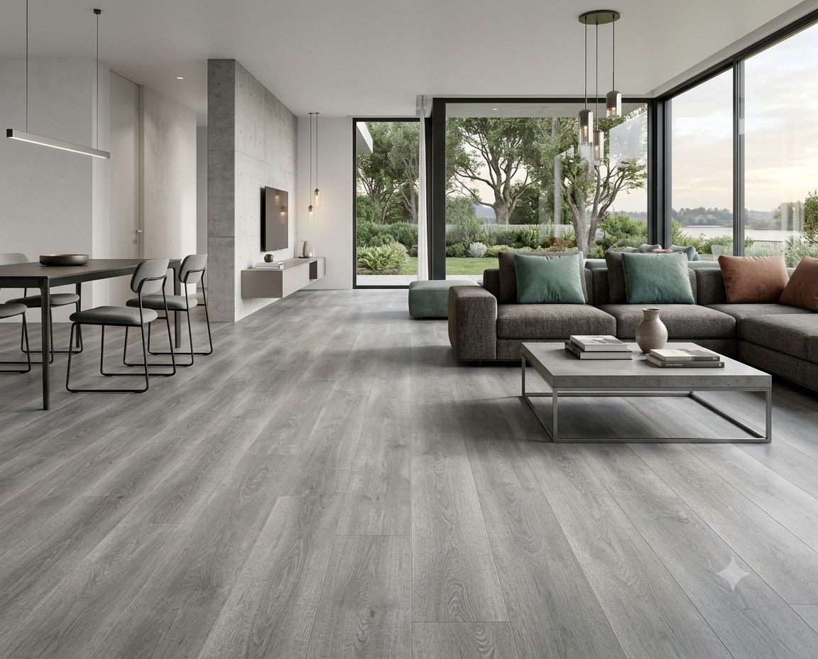 $9.990 M2  PISO FLOTANTE  8.0 MM NIBORG 20 CM X 1.2 MT CAJA  2,44 M2