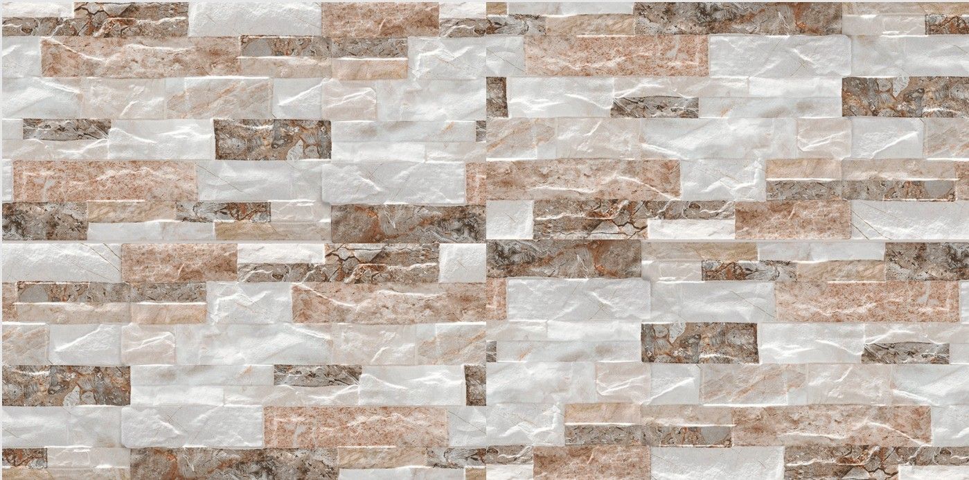 $ 12.990 M2 FACHALETA GRES BERA BEIGE  25X50 CMS  CAJA 1,50 M2
