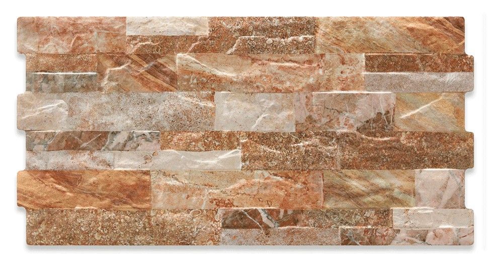 $ 12.990 M2 FACHALETA GRES BERA CALIZA MATE  25X50 CMS  CAJA 1,50 M2