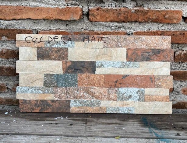 $ 12.990 M2 FACHALETA GRES FLANDES CALDERA MATE  25X50 CMS  CAJA 1,50 M2