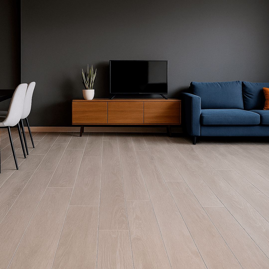 $ 22.990 M2 PORCELANATO LARIX GRIS MATE 30X150 CMS CAJA 1,35 M2