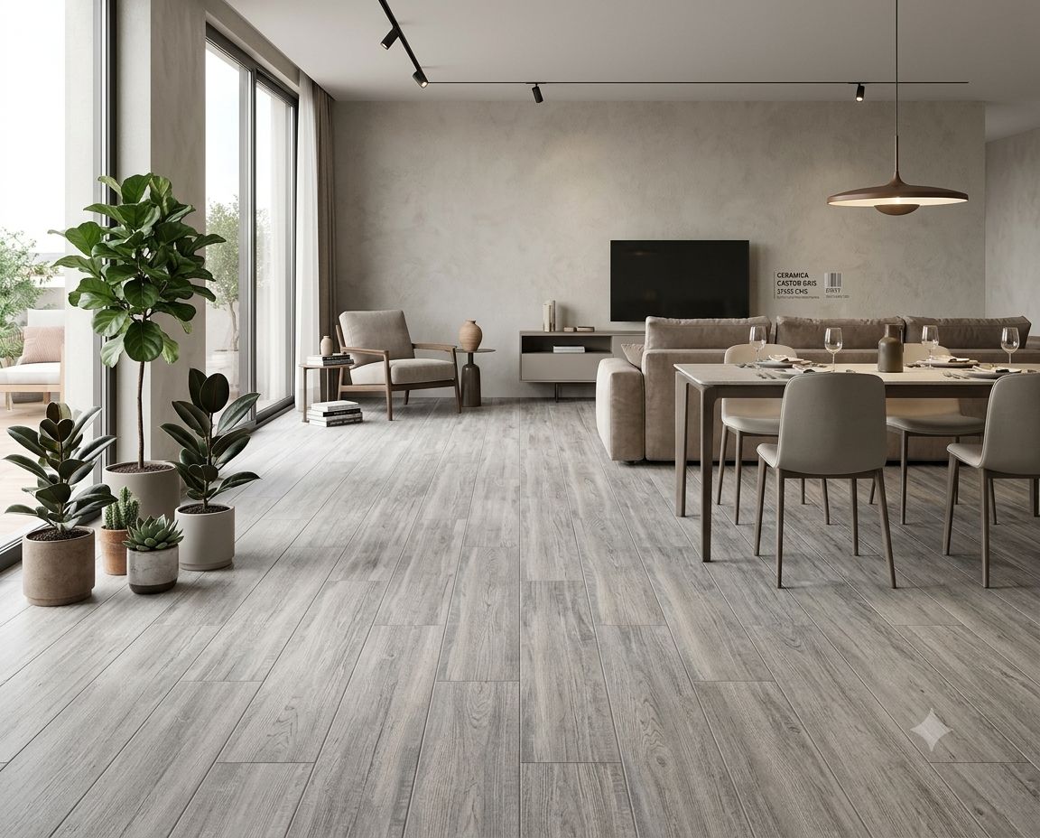 $9.990  M2 CERAMICA CASTOR GRIS 31X53 CMS                                                   CAJA 1,65 M2