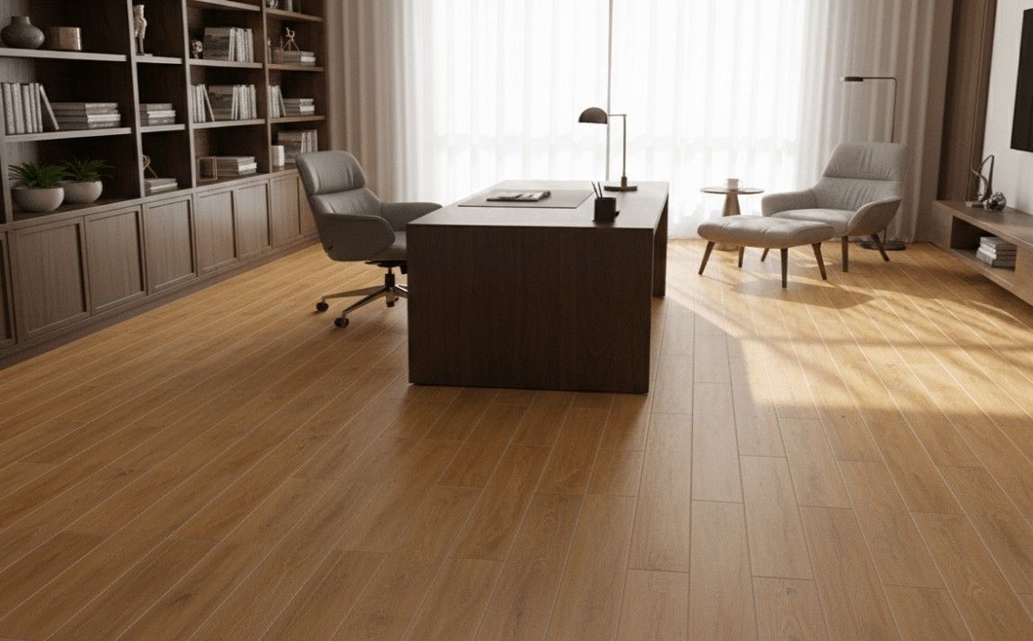 $ 10.990 M2 GRES CERAMICO AMBARINO 15X60 CMS    CAJA  0.99 M2