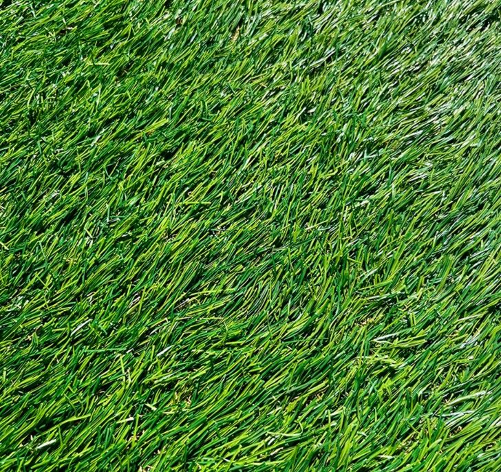 $ 6.990  M2  PASTO SINTETICO CANNON  20 MM    , FIBRA 3 COLORES ,  ANCHO  3.8 MT