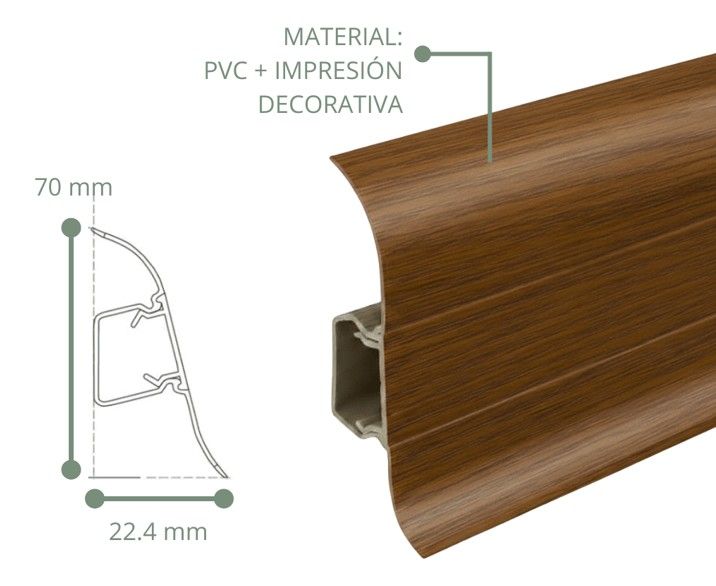 $ 6.990  TIRA GUARDAPOLVO SPC  7 CM X 2.5 MT COLOR CAFE