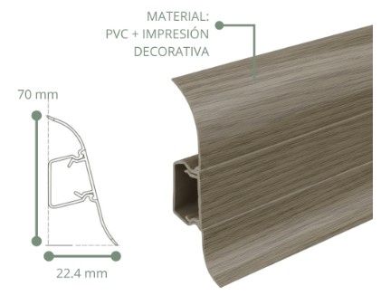 $ 6.990  TIRA GUARDAPOLVO SPC  7 CM X 2.5 MT COLOR HUMO