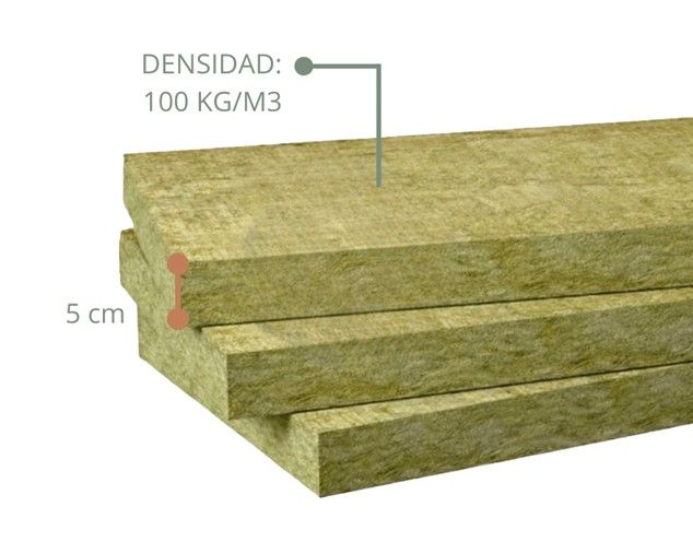 $6.990  M2  PLANCHA LANA DE ROCA  DIMENSION  60 CM X  1.20 MT , RINDE : 4.32 M2       ESPESOR 50 MM, DENSIDAD 100  KGS / M3