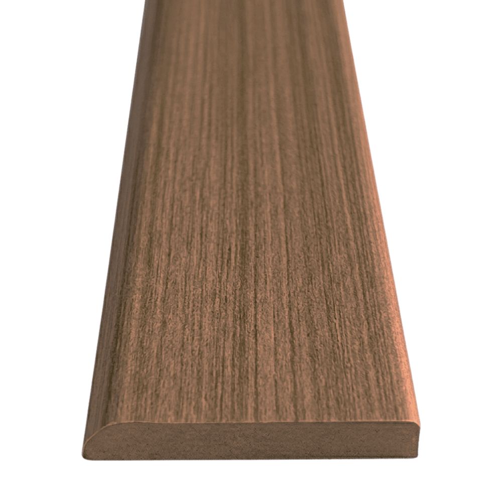 $ 4.990  TIRA GUARDAPOLVO MDF  7 MM X 1.2 CMS  X 2.4 MT FOLIO NOGAL