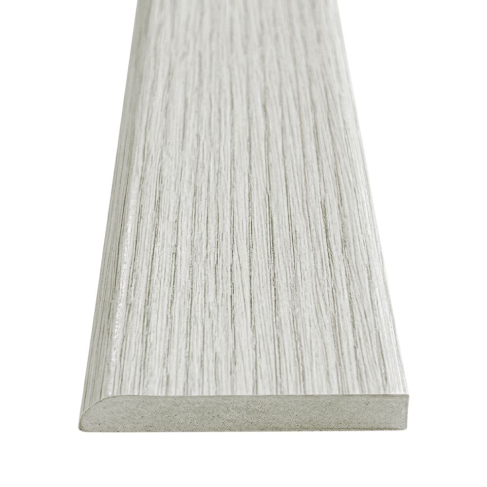 $ 4.990  TIRA GUARDAPOLVO MDF  7 MM X 1.2 CMS  X 2.4 MT FOLIO BLANCO
