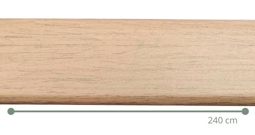 $ 9.990 TIRA   CUBREJUNTA DE TRANSICION  1X4.5X240 CMS FOLIO MIEL