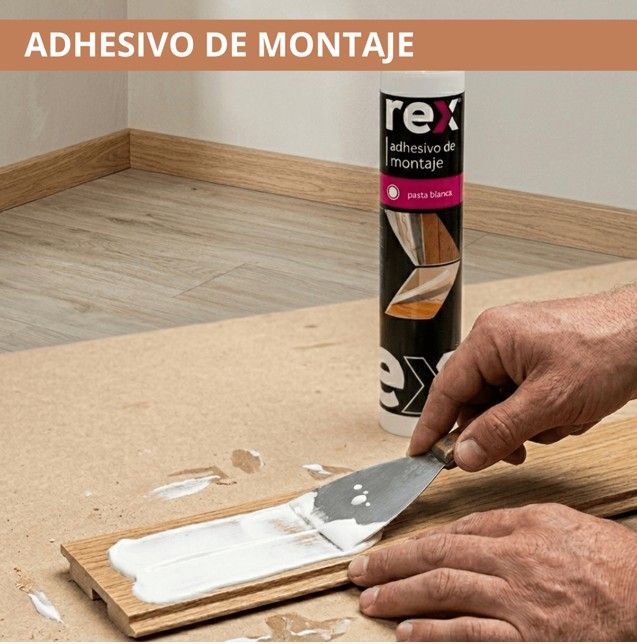 $ 13.990  GALON  ADHESIVO MONTAJE  REX 3.8 KG COLOR BLANCO