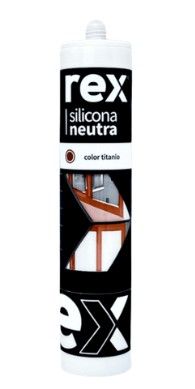 $ 4.990  CARTUCHO SILICONA REX 300 ML COLOR TITANIO