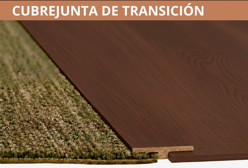 $ 9.990 TIRA   CUBREJUNTA DE TRANSICION  1X4.5X240 CMS FOLIO  NOGAL