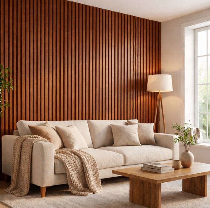 $ 5.990  TIRA WOOD PANEL 16.8 X 240 CM  * PACK DE 10 UNIDADES *  COLOR TACNA