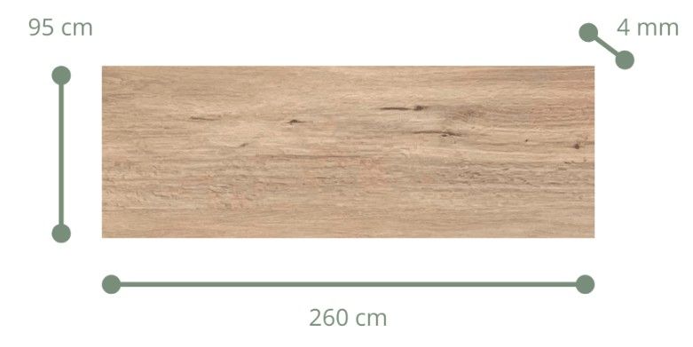 $ 12.990 M2 WALL PANEL SPC ROBLE 0.95 MT X 2.60 MT X 4 MM  PLANCHA RINDE 2.47 M2