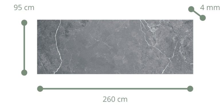 $ 12.990 M2 WALL PANEL SPC  BURVIK  0.95 MT X 2.60 MT X 4 MM  PLANCHA RINDE 2.47 M2