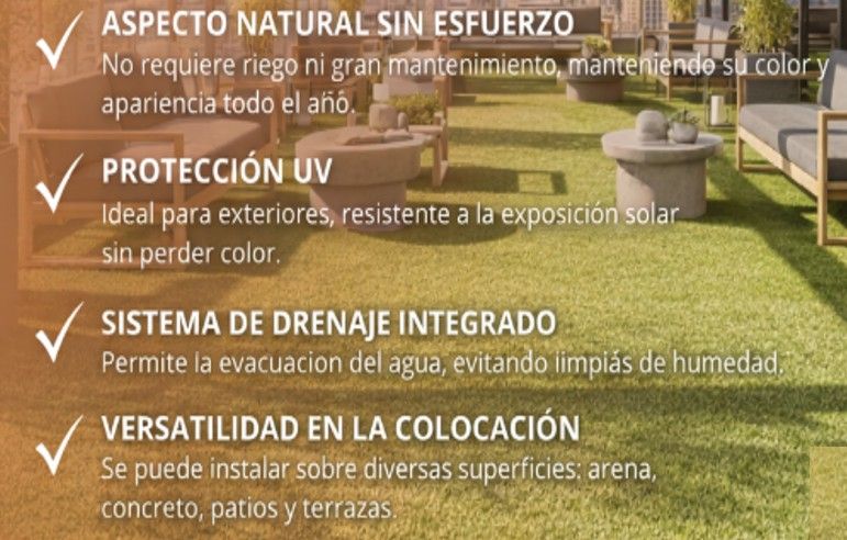 $ 7.990  M2  PASTO SINTETICO CANNON  20 MM , FIBRA 4 COLORES ,  ANCHO  3.8 MT