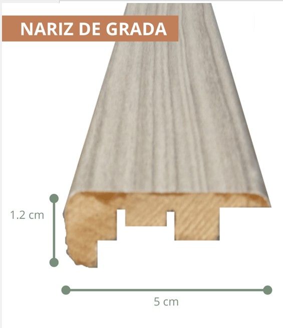 $ 12.990 TIRA NARIZ DE GRADA  1.5X5.5X240 CMS FOLIO CEDRO