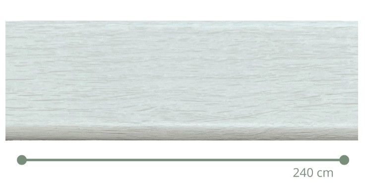 $ 9.990 TIRA  CUBREJUNTA COMPENSACION 1X4.5X240 CM BLANCO