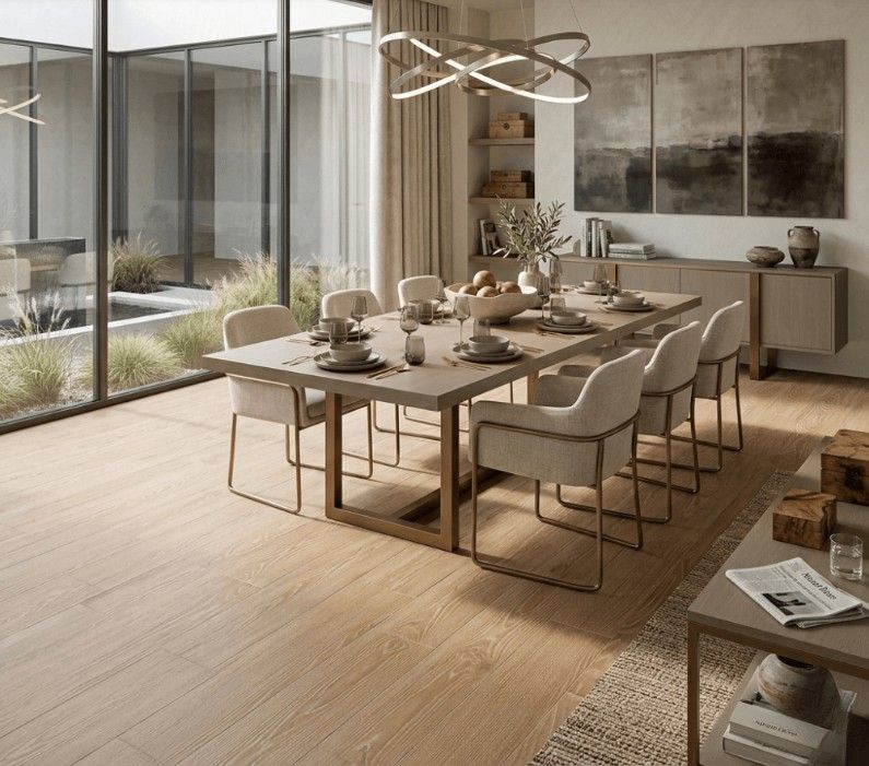 $ 22.990 M2 PORCELANATO ISENGARD CAOBA MATE 30X150 CMS CAJA 1,35 M2
