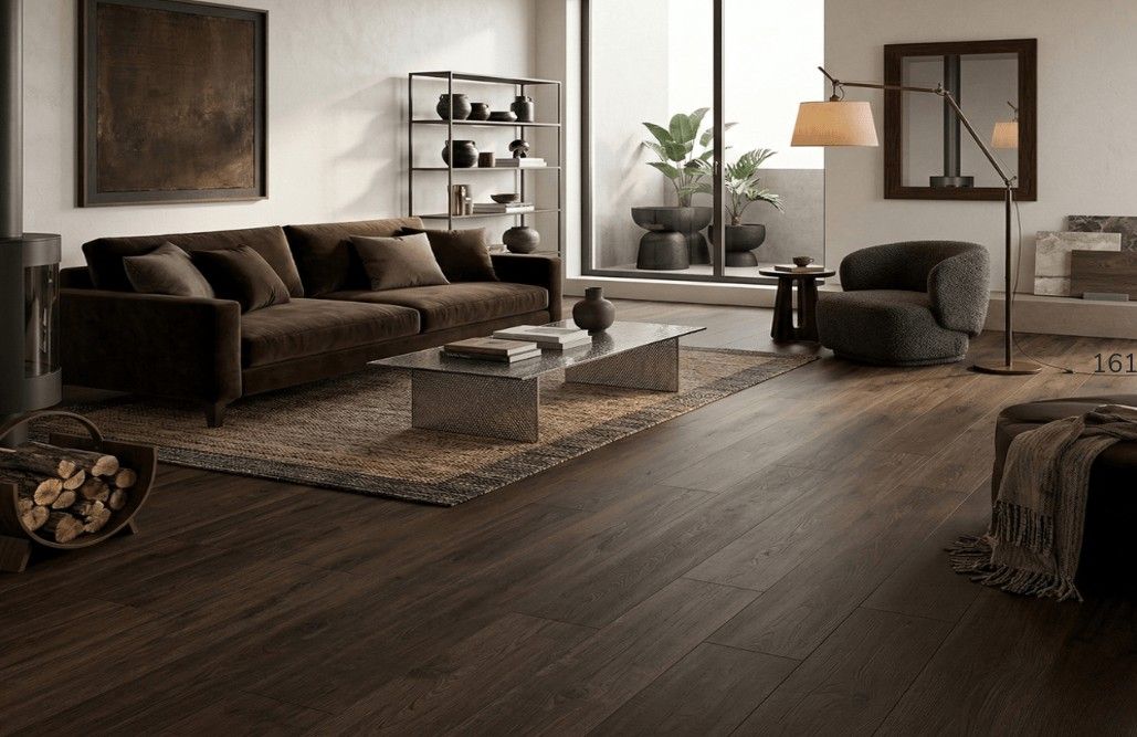 $ 20.990 M2 PORCELANATO PECAN CAOBA 23.3X120 CMS CAJA 1,68 M2