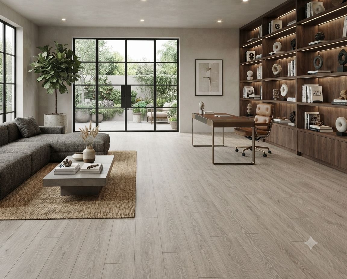$17.990 M2 PISO FLOTANTE HIDROFUGO 8.0 MM LIGHT BROWN OAK   19.2 CM X 1,286 MT CAJA 2.469 M2