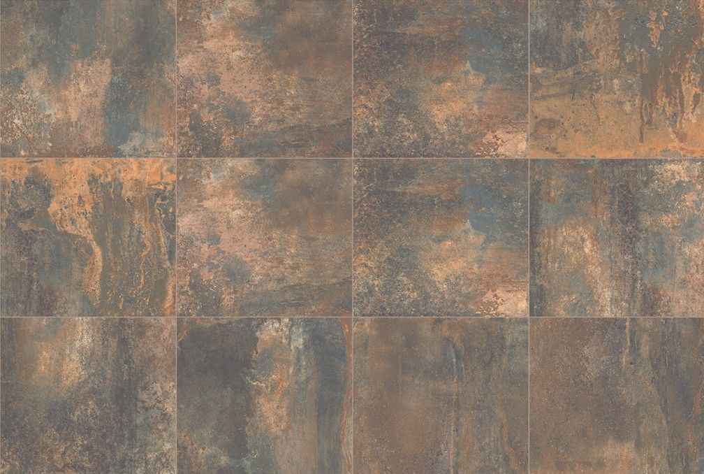 $12.990 M2 PORCELANATO OXIDO MARRON  H5 RECTIFICADO 60X60 CMS  CAJA 2.88 M2
