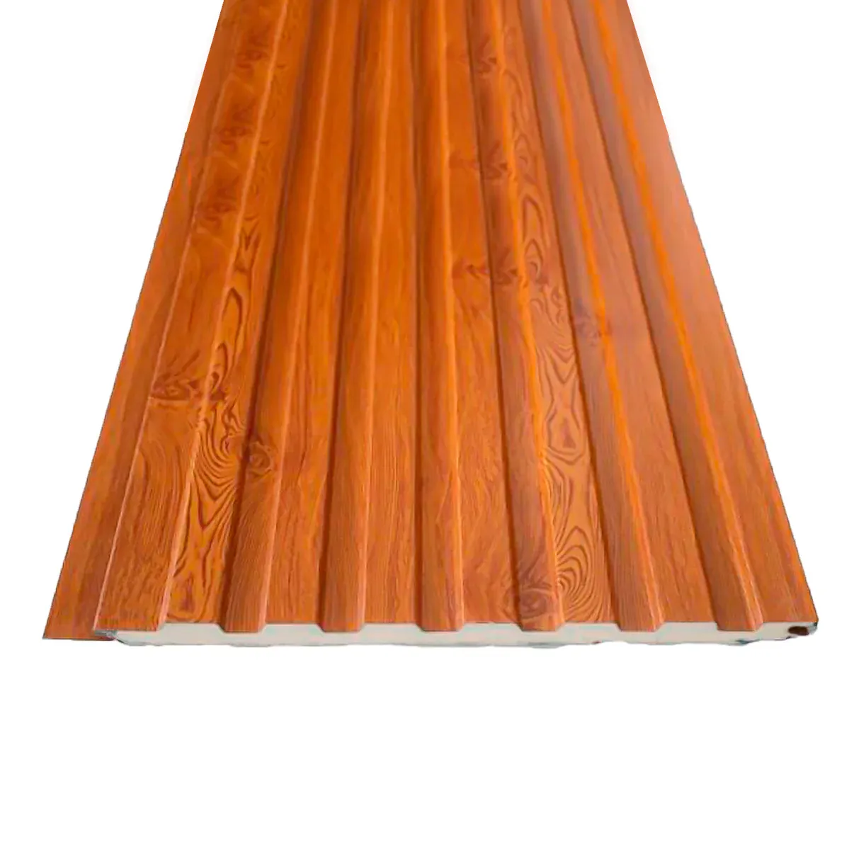 $139.900  CAJA  REVESTIMIENTO METAL SIDING ACANALADO CAFE,  MIDE: 38 CM X 2.9 MT , ESPESOR 1.6 CMS , UNIDADES EMPAQUE 8 , RINDE CAJA 8.9 M2