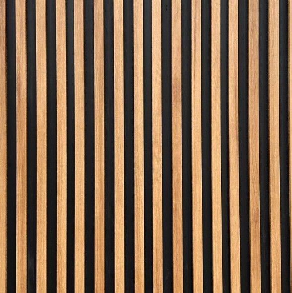 $6.990 UNI PLANCHA WOOD PANEL SLATS ALERCE  2.40 MT X 15 CM  ESPESOR 17 MM  * PACK 10 UNIDADES * RINDE 3.6 M2