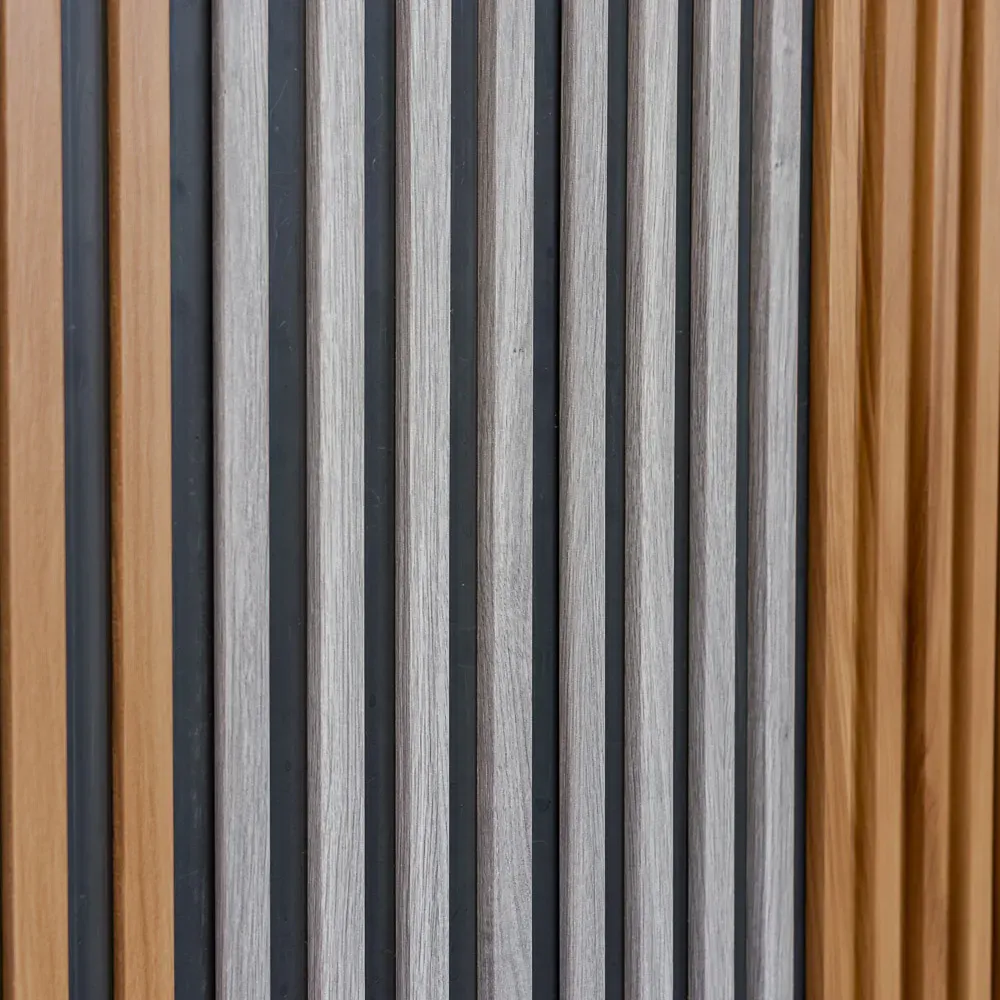 $5.990 UNI PLANCHA WOOD PANEL 15 CM X 240 MT   * PACK 10 UNIDADES * RINDE 3.6 M2  MODELO SLATS  CENIZA