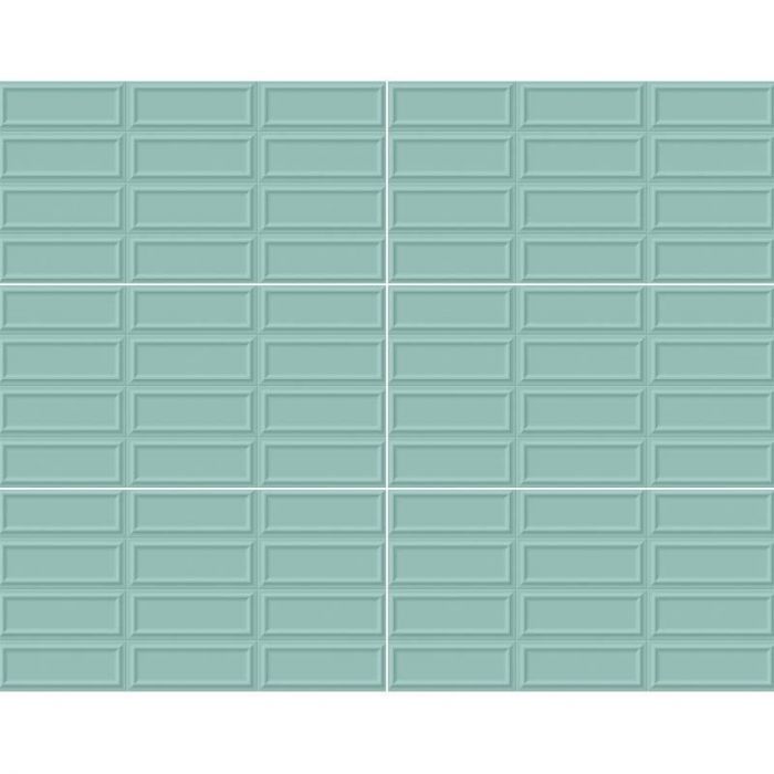 $ 8.990 M2 CERAMICA RECTANGULO VERDE 32X62 CMS  CAJA 2 M2