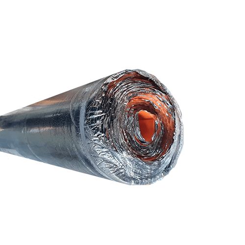 $18.990 ROLLO AISLANTE ACUSTICO 3MM CON IXPE Y SILVER FILM ANTI HUMEDAD, RINDE 10.92 M2