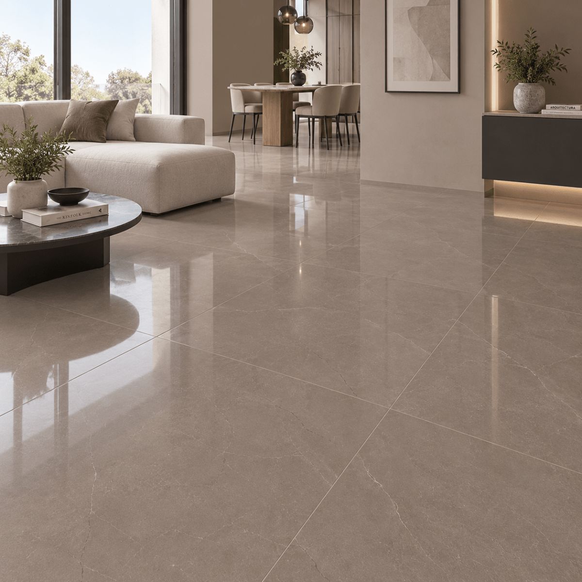 $14.990 M2  PORCELANATO PULIDO ANGORA GREY 60X60 CMS  CAJA 1,44 M2