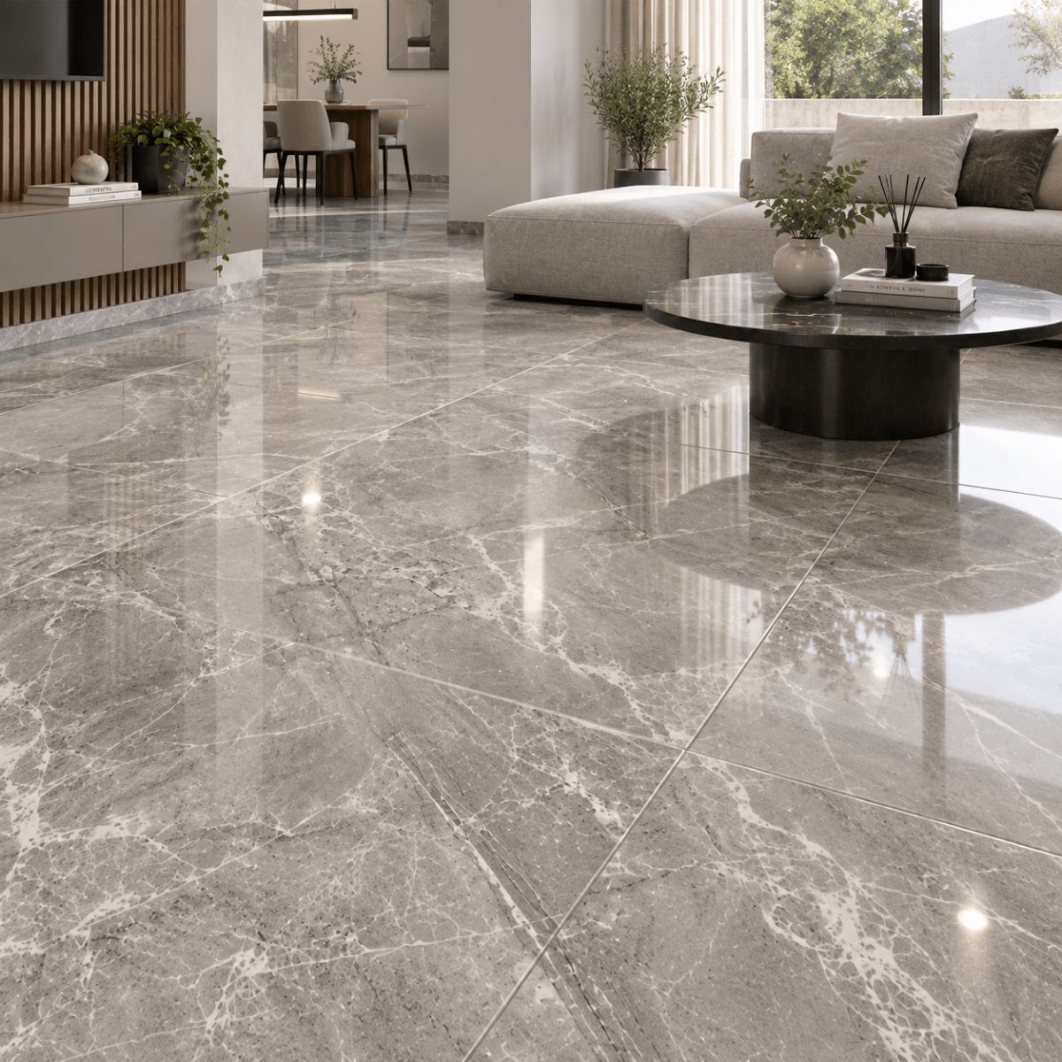 $14.990 M2  PORCELANATO PULIDO GLACIAR 60X60 CMS  CAJA 1,44 M2