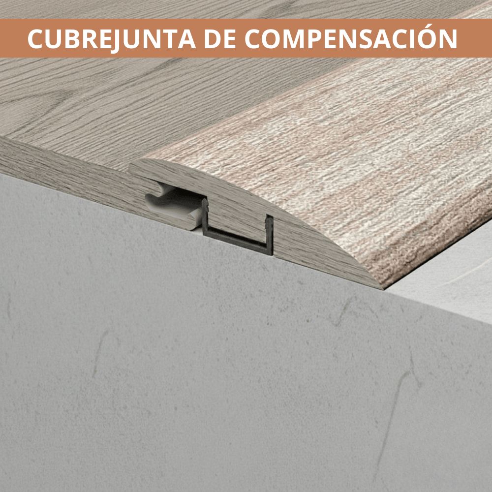 CUBREJUNTA COMPENSACION 1X4.5X240 CM AVELLANA
