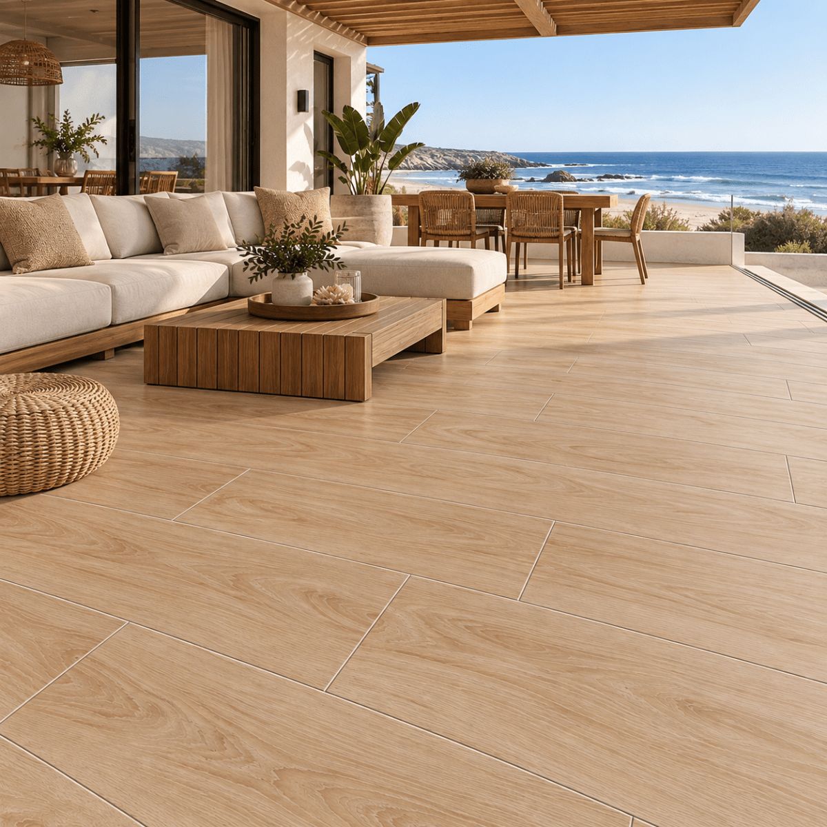 $ 18.990 M2 PORCELANATO VILEMA TAUPE 23.3X120 CMS CAJA 1,12 M2