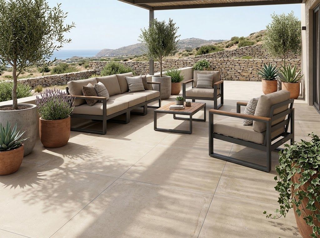 $7.990 M2 CERAMICA BETON BEIGE 45,3X45,3   CMS             CAJA 2,255 M2