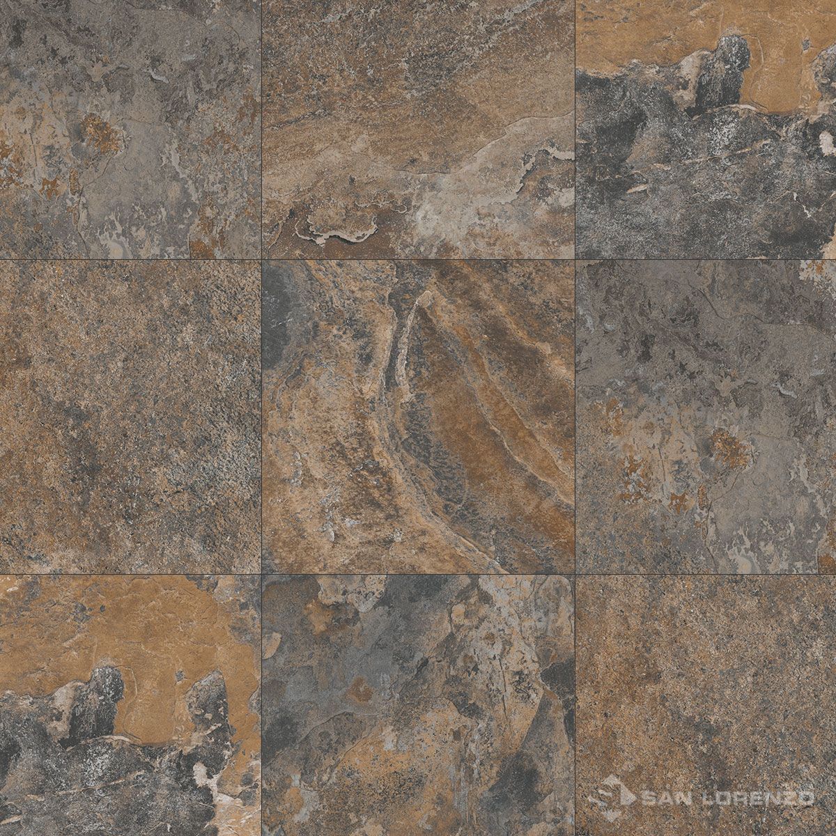 $ 8.990 M2 CERAMICA ARDESIA TERRA  45.3 X45.3 CMS   CAJA 2,255 M2