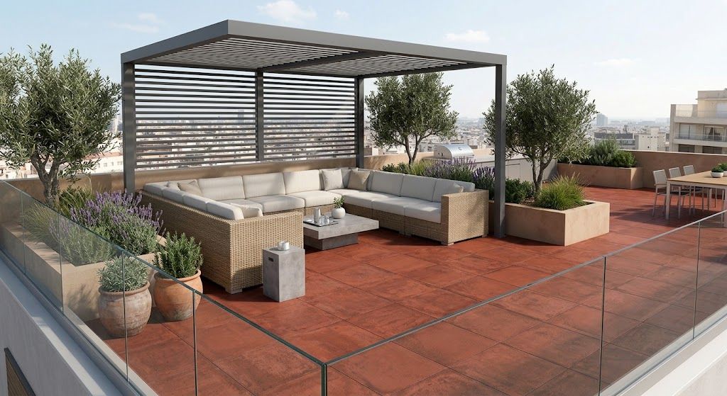 $ 7.990 M2 CERAMICA TALAMPAYA ROJO  45.3 X45.3 CMS   CAJA 2,255 M2