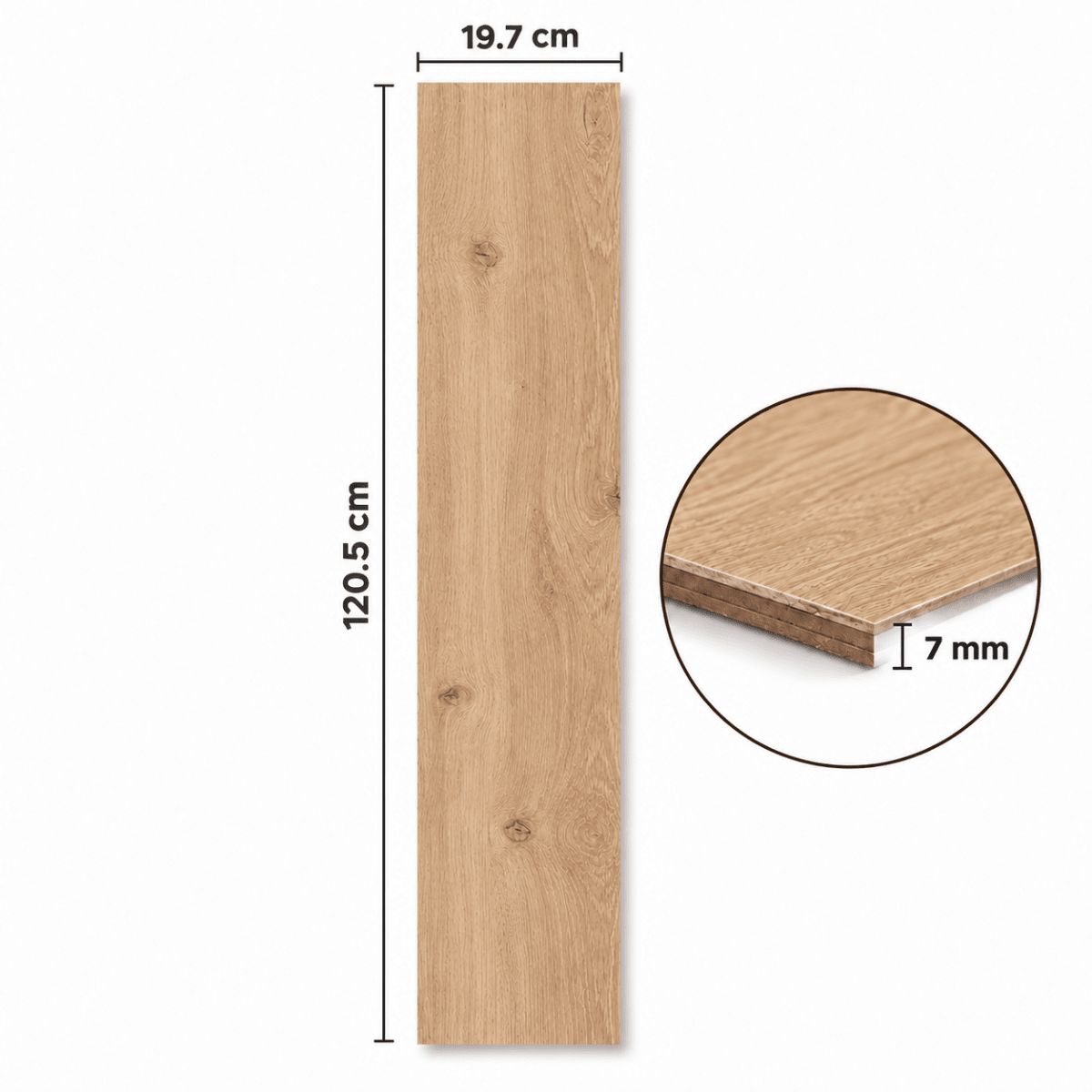 $9.990 M2  PISO FLOTANTE  7.0 MM MUSON , 19.7 CM X 1.205 MT CAJA  2.849 M2