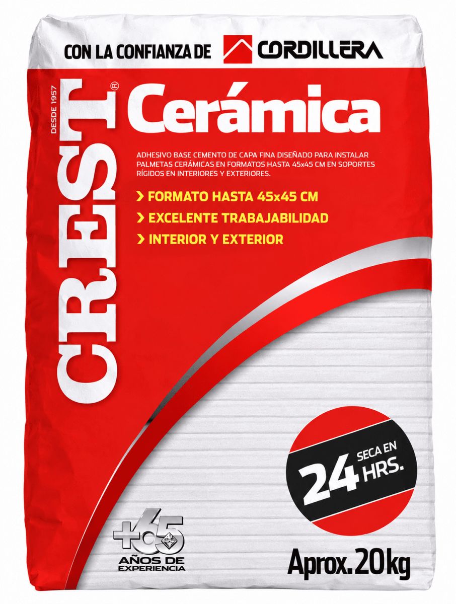 ADHESIVO CERAMICO CREST 20 KG