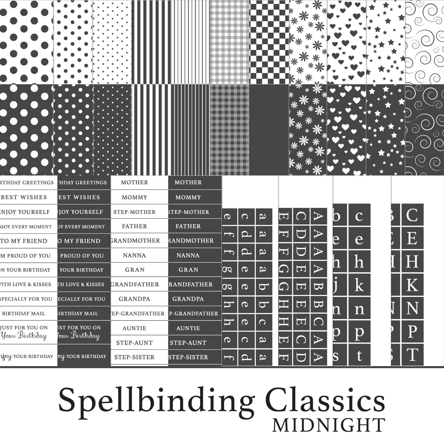 Spellbinding Classics Greys Midnight Digital Kit