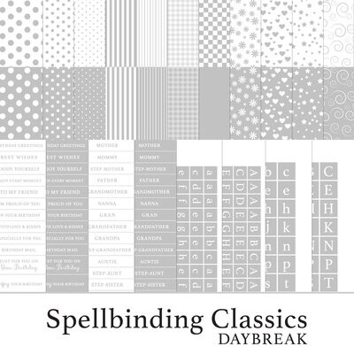 Spellbinding Classics Greys Daybreak Digital Kit