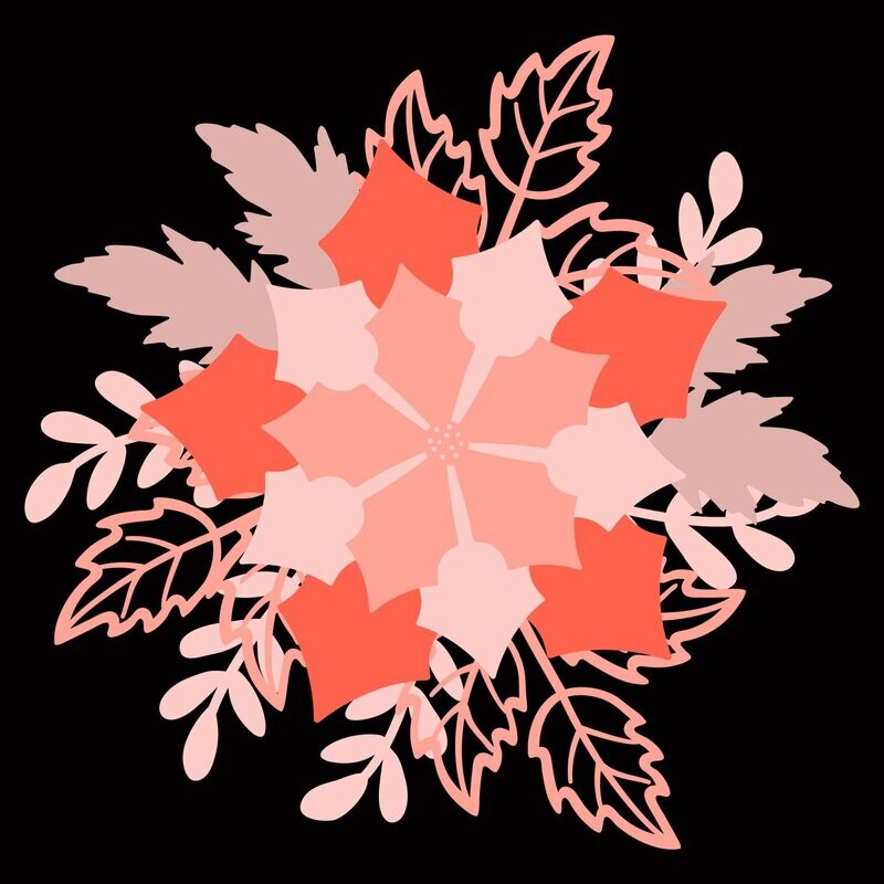 Giant Poinsettia SVG Files