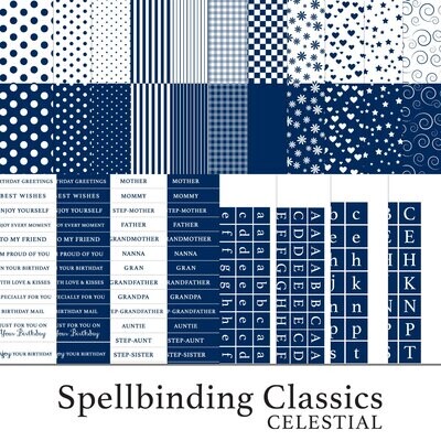 Spellbinding Classics Blues Celestial Digital Kit