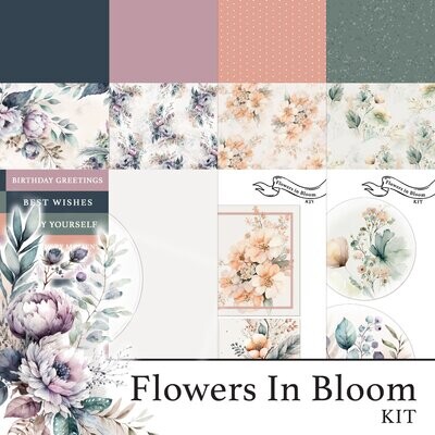 Flowers In Bloom Digital Kit
