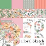 Floral Sketch Digital Kit