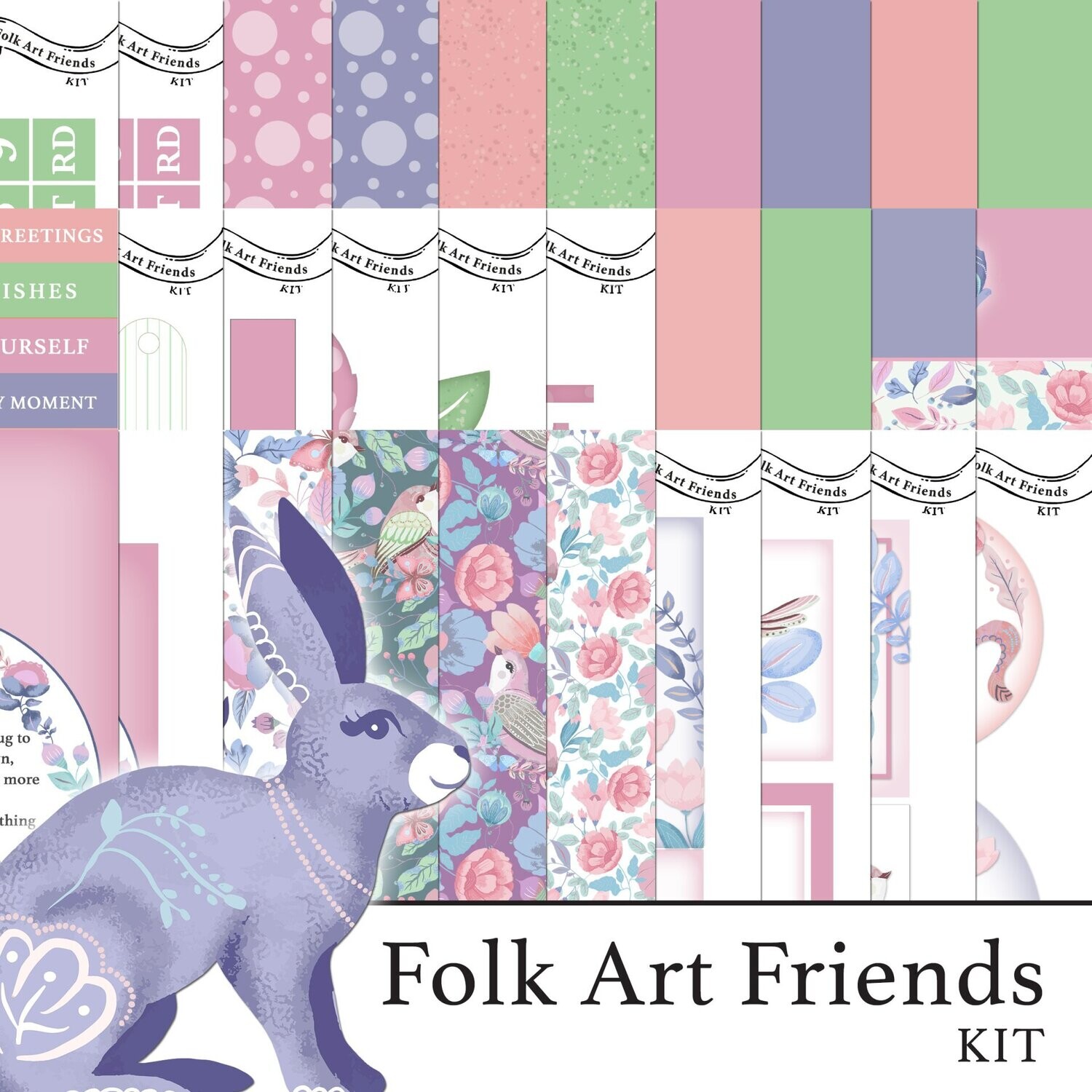 Folk Art Friends Digital Kit
